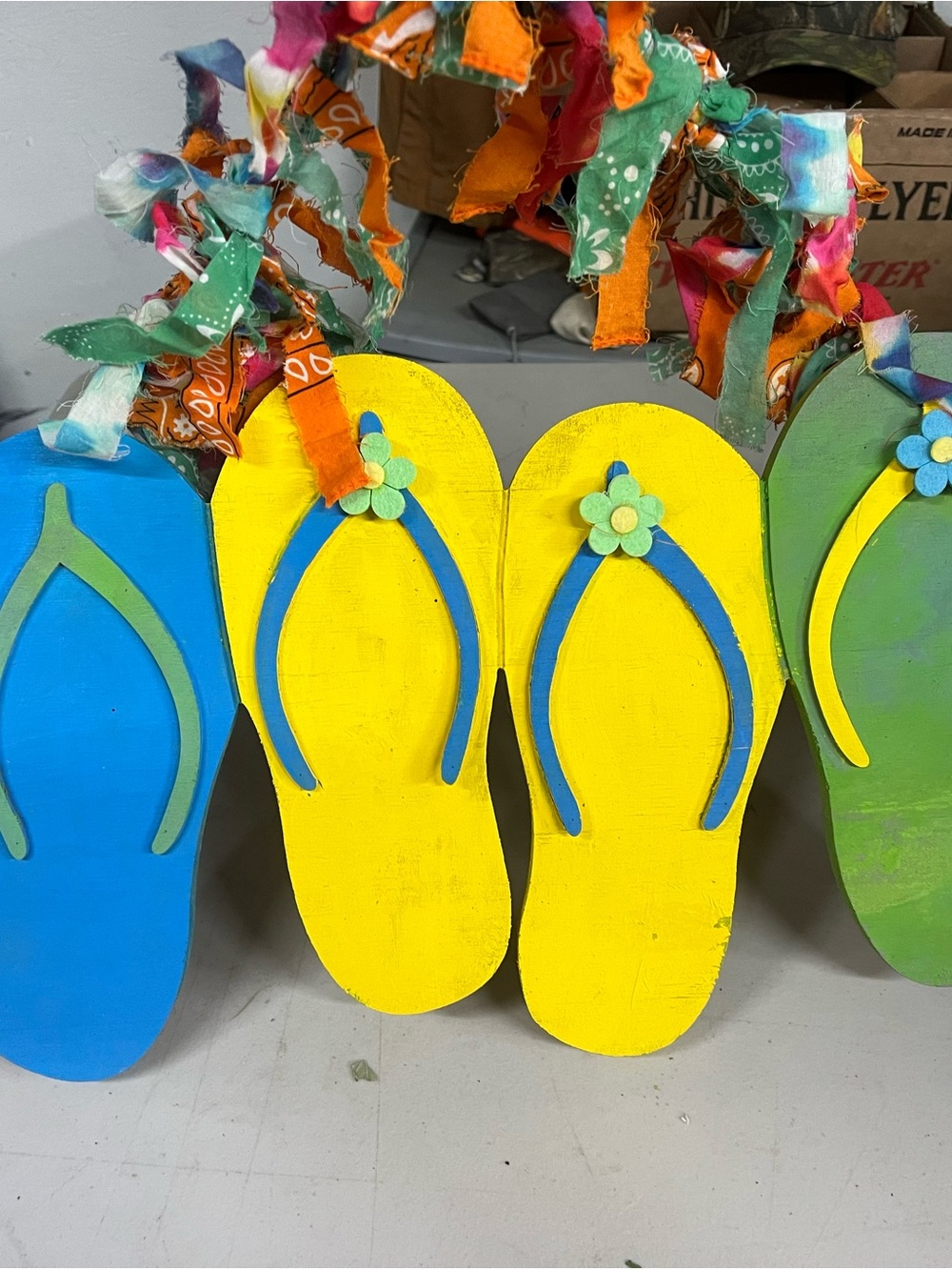 Flip flop decoration beach